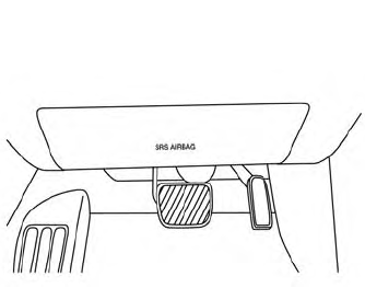 Nissan Murano. Driver and passenger supplemental knee air bag