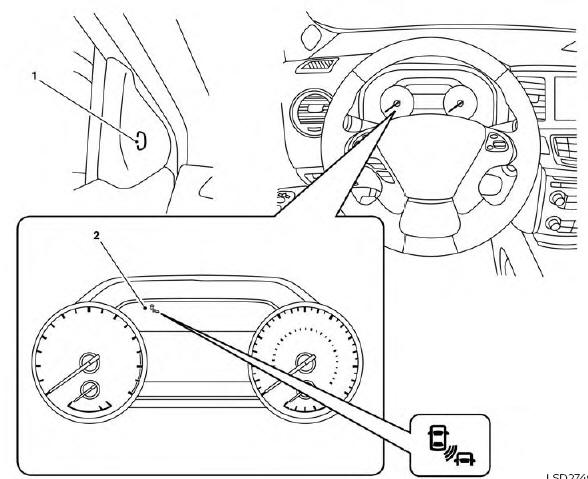 Nissan Murano. BSW system operation