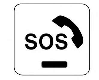 Nissan Murano. E-call (SOS) button (if so equipped)