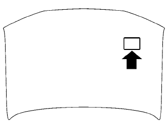 Nissan Murano. Emission control information label