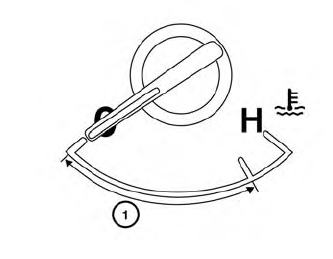 Nissan Murano. Engine coolant temperature gauge