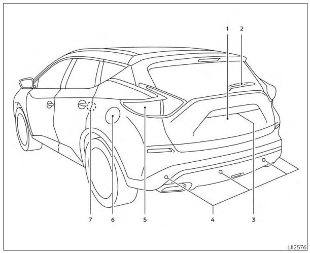 Nissan Murano. Exterior rear