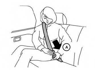 Nissan Murano. Fastening the seat belts