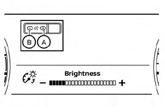 Nissan Murano. Instrument brightness control