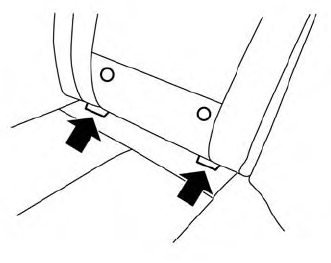 Nissan Murano. LATCH lower anchor location