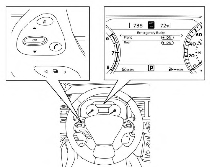 Nissan Murano. RAB system operation