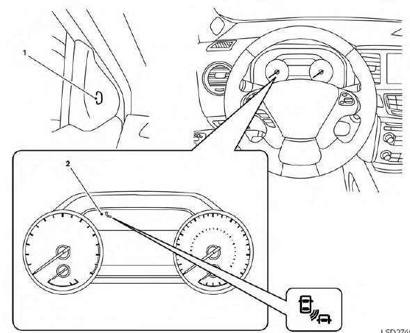 Nissan Murano. RCTA system operation