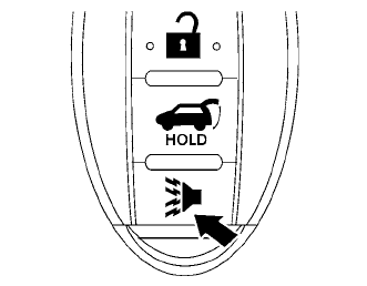 Nissan Murano. Using the panic alarm